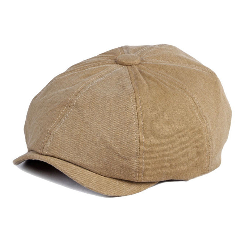 Béret rétro en coton mixte – Style britannique