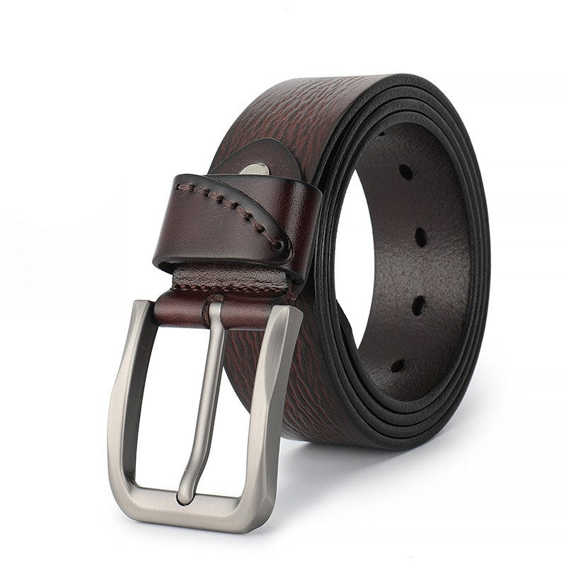 Ceinture homme en cuir pleine fleur fait main – Boucle ardillon