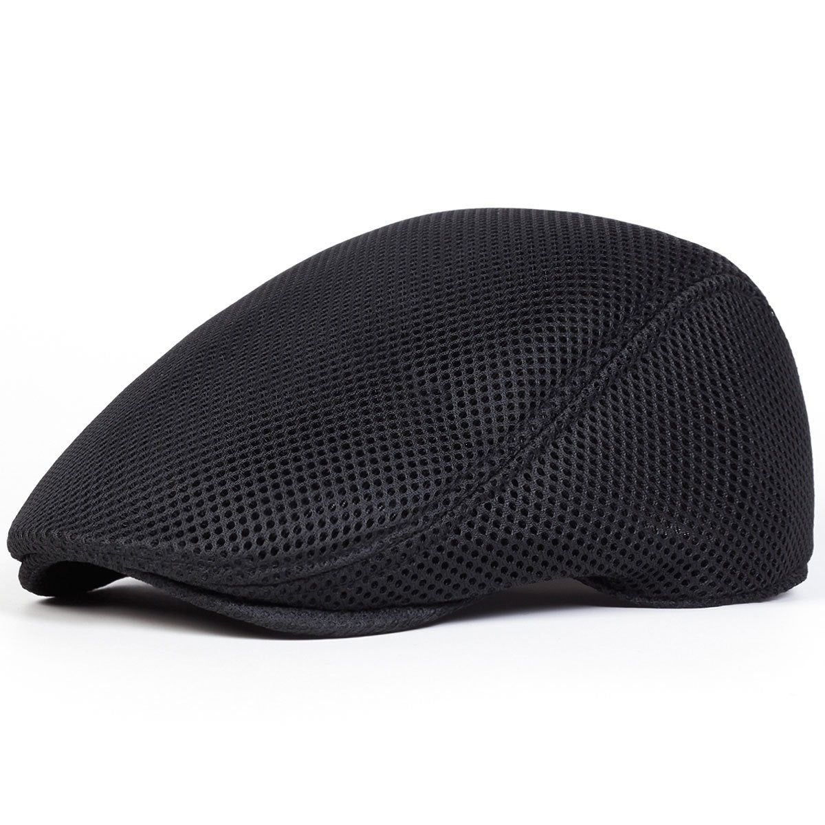 Casquette plate en coton réglable – Respirante