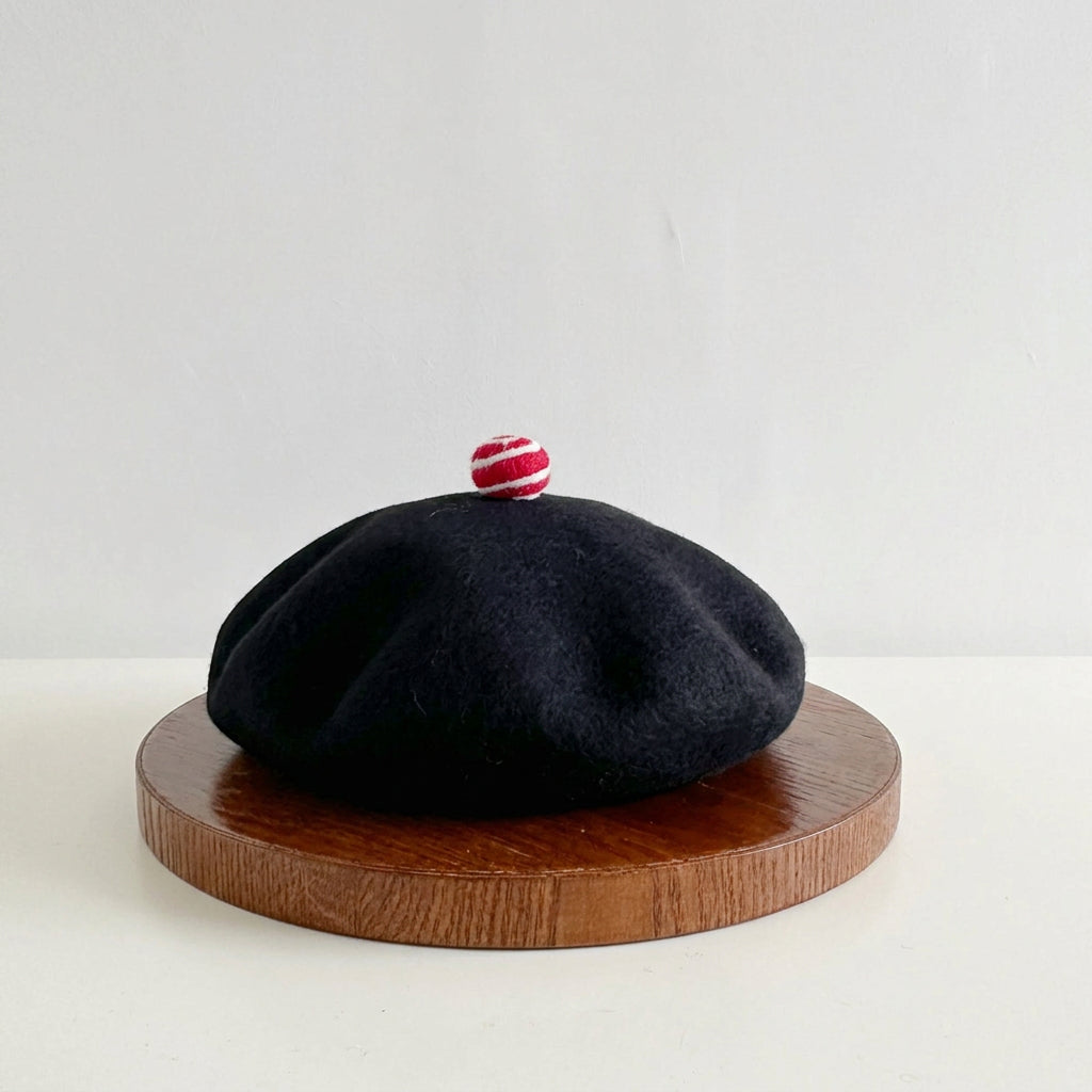 Béret femme en feutre de laine – Style peintre