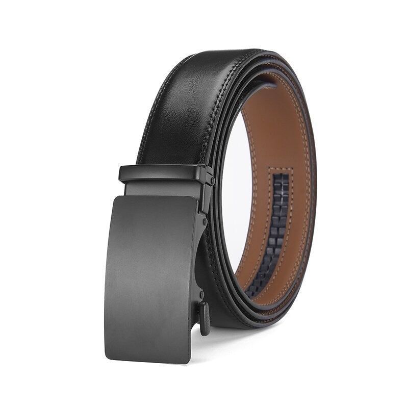 Ceinture homme en cuir à boucle automatique – Verni et losanges