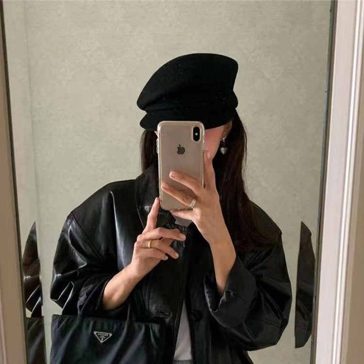 Béret en laine australienne – Style gavroche rétro