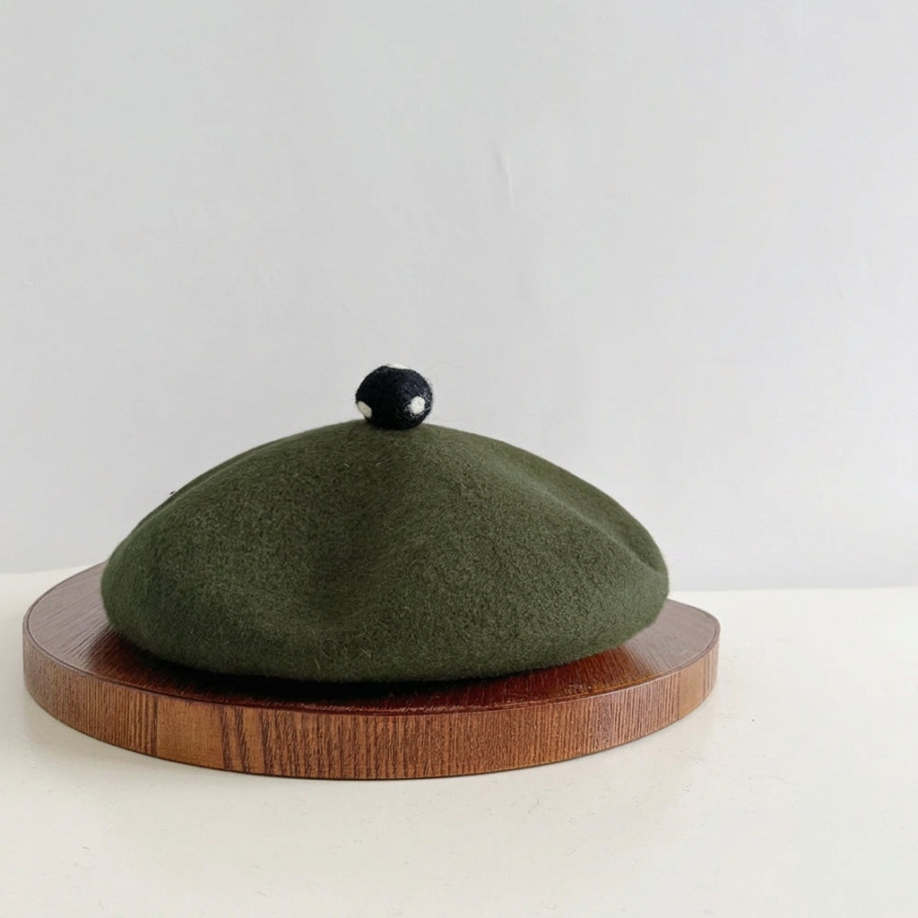 Béret femme en feutre de laine – Style peintre