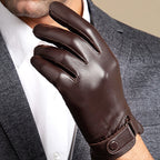 Gants homme en cuir doublés