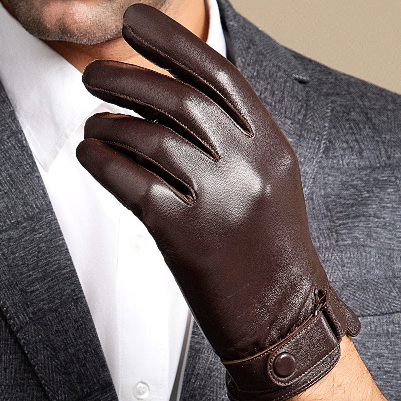 Gants en cuir doublés – Homme