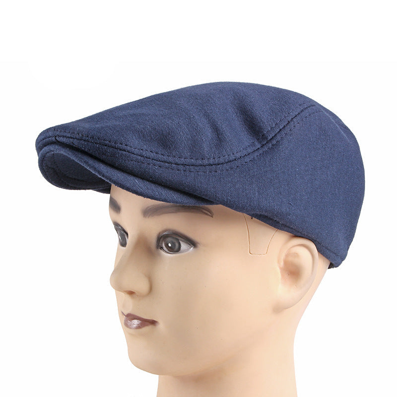 Béret homme réglable en polyester – Dessus plat