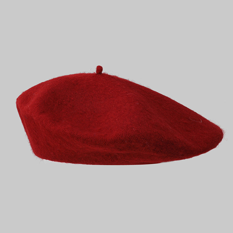 Béret femme en acrylique – Style rétro coréen