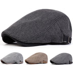 Casquette plate à chevrons homme – Style rétro