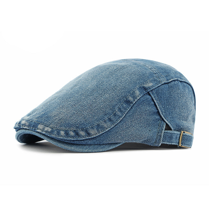 Casquette en denim délavé – Style rétro mixte