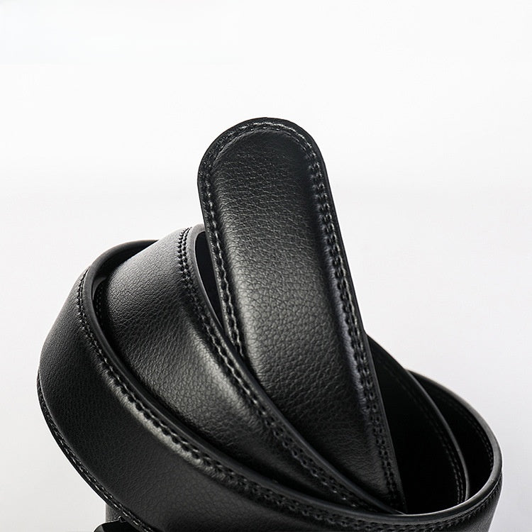 Ceinture homme réversible en cuir de vachette à boucle automatique
