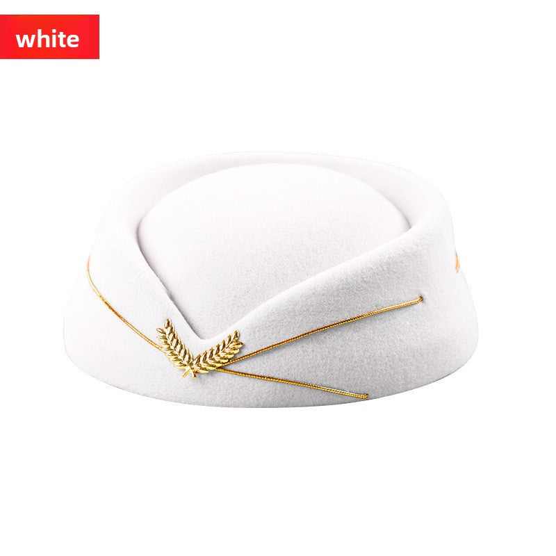 Béret hôtesse en feutre – Style élégant, tenue de scène et bureau